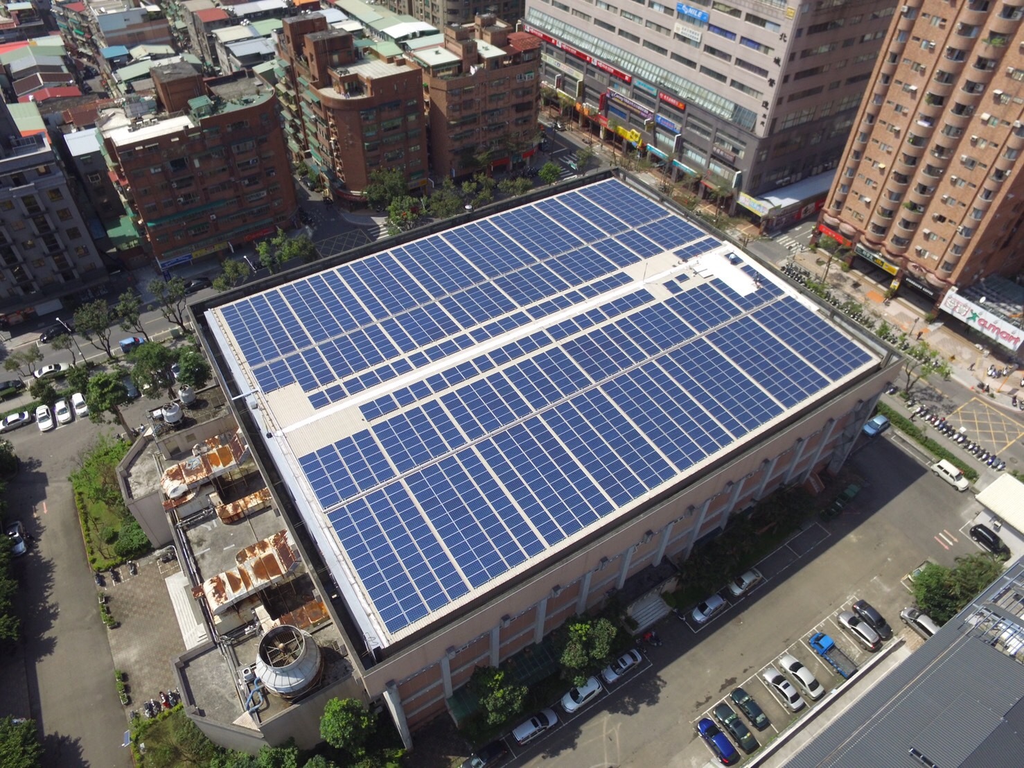 秀山太陽能板空照圖